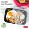 Meal Prep Containers, Single Compartment 10-Pack, BPA-Free Reusable Food Storage, Black, Microwave & Freezer Safe, Stackable Meal Prep Containers for Lunches and Snacks